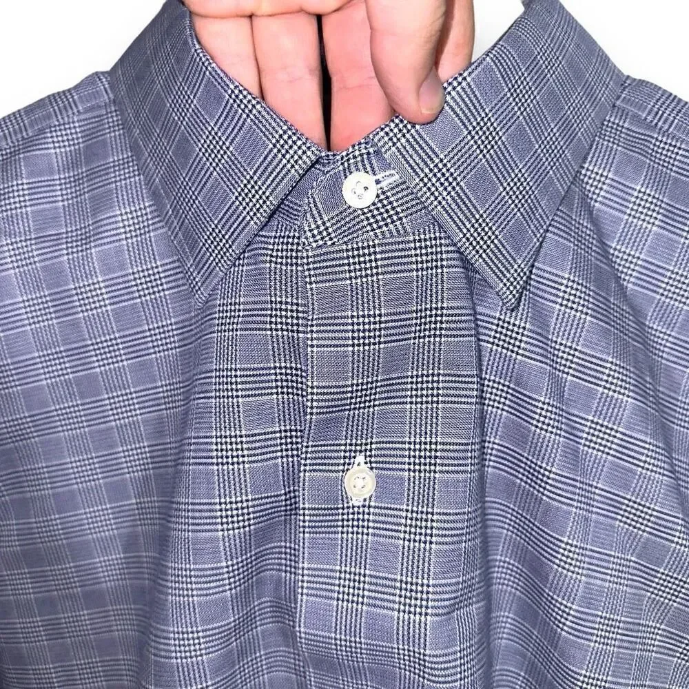 Brooks Brothers Navy Non-Iron Dress Shirt XL 17 33